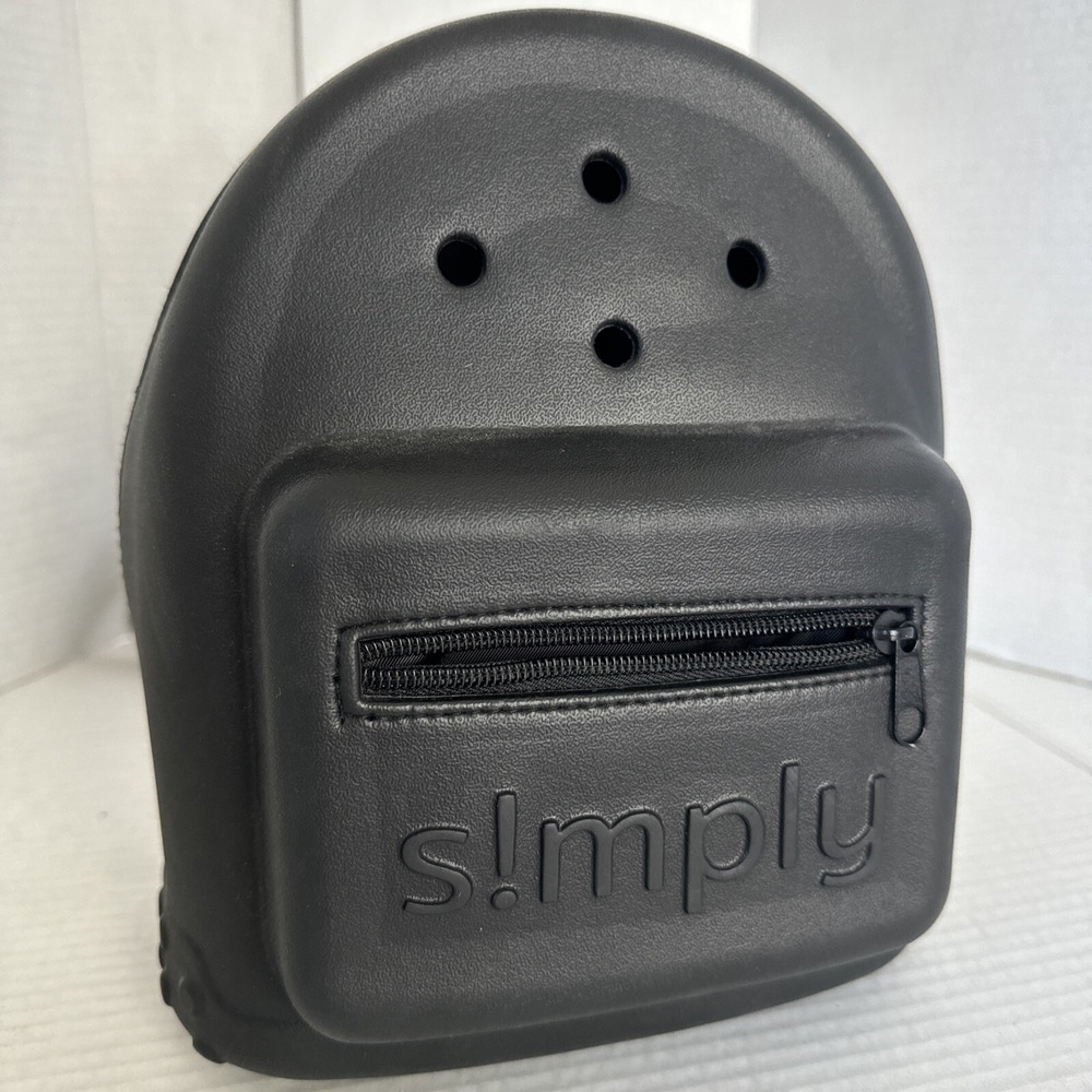SIMPLY SOUTHERN Mini Backpack Black EVA Washable Adjustable Strap